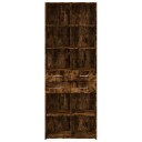  Highboard røkt eik 70x42,5x185 cm konstruert tre 8721102655555