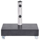 vidaXL Parasollfot svart 45x25x8 cm granitt