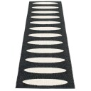 Pappelina Ella matte 70x225 cm black / vanilla