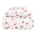 By Night Flanell sengetøy - 150x210 cm - Flower Rose - 100% bomullsflanell - By Night