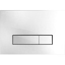 MEPAorbit betjeningsplate, 2-delt, hvitt glass, utenpåliggende/planum white