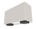 Westal Veggarmatur Jubilar Ii 10 w, 625 lm, 3000 K, To Stikkontakter Hvit
