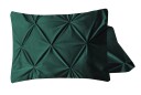Indusia Design Putetrekk Velvet Pintuck Green 2pk
