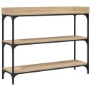  Konsollbord med hyller sonoma eik 100x30x80 cm 8721012195905