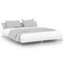 vidaXL Sengeramme høyglans hvit 150x200 cm konstruert tre