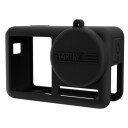 Silikondeksel med linsebeskyttelse for DJI OSMO Action 4 / 3 - Sort