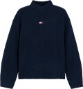 Tommy Jeans Tjw Mockneck Badge Sweater Ext   DARK BLUE   XL