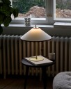 Tafta Bordlampe Ø40 cm Rød / Off white