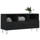 vidaXL TV-benk svart 102x36x50 cm konstruert tre 8720845944544