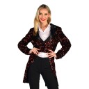 Thetru B.v. Paljettfrakk Dame Svart Rød Deluxe X-Small 4251-0501-00XS