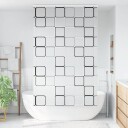 Dusjrullgardin med kassett 140x240 cm Stoffbredde 136 cm