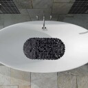 Anti skli badematte steindesign