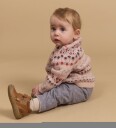 Wheat Jacquard Pullover Mikmak   Pink   80