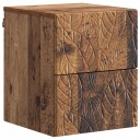  Vegghengt Nattbord 2 pcs Gammelt tre 34,5 x 33 x 40 cm