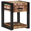  Nattbord 2 stk 40x40x50 cm Massivt Gjenvunnet Tre