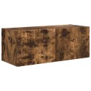  TV Veggskap Røkt eik 60 x 31 x 29.5 cm Konstruert tre
