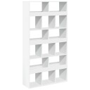  Bokhylle hvit 100x33x187,5 cm konstruert tre