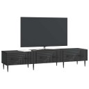  TV skap med skuff Svart 147 x 34,5 x 30 cm Konstruert tre