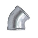 GF Galvanisert Vinkel 1" Muffe 45 Grader - Byggematerialer