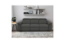 Sofa 3 seter Pareli Svart PU Elektrisk recliner   Svart PU Elektrisk recliner