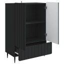  Serviesskap med skuff Svart 66 x 34,5 x 97 cm Konstruert tre