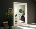 Swedoor Dørbl Easy Gw1 10x21 Klass Hvit