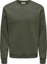 ONLY & SONS Onsceres Crew Neck Noos   Khaki green   XS