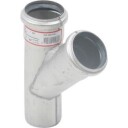 Blücher 45° Grenrør 110 mm Rustfritt Stål AISI 304