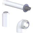 80/125 mm Metalbestos ConneXt Horisontal røykrør C13