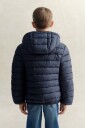 Gant Kids Hooded Puffer Jacket Faux Down Fill   EVENING BLUE   152