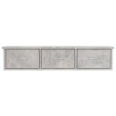 vidaXL Veggskuff betonggr? 88x26x18,5 cm sponplate