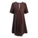 Kaos Dame Kjoler Brun M,