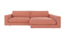 Rowico Home Duncan 3 seters sofa med sjeselong H Rød Brenda 52 258 x 150 x 78 cm Rød