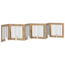 Vidaxl Foldbar Hundegitter Med Stativer 6 Stk. Artisan Eik 482 cm