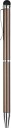 Kulepenn Burde m/stylus metallic brun