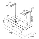 Røroshetta Cube Kjøkkenhette 120cm Hvit