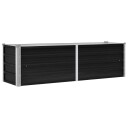 vidaXL Høybed antrasitt 160x40x45 cm galvanisert stål