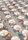 Amalfi Beach Umbrellas Plakat Plakat / 40x50cm