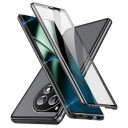 OnePlus 12 Magnetic Deksel med Herdet Glass Svart