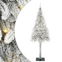  Juletre med 300 LED med stativ Hvit 210 cm PE og stål