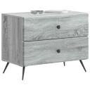  Nattbordskap Grå sonoma 62 x 34,5 x 47,5 cm Konstruert tre