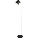Trio Lighting Blake oppladbar gulvlampe svart
