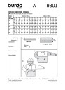 Burda 9301 - Sweatshirt EUR: 122-164, US: 7-14