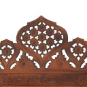  Romdeler håndskåret 4 paneler brun 160x165 cm heltre mango