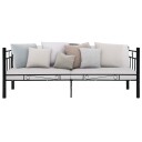  Ramme til dagseng svart metall 90x200 cm