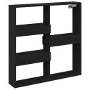  Veggskap svart 80x15x80 cm konstruert tre 8721158388339