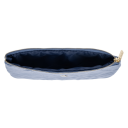 DARK Velvet Quilted Small Pouch Country Blue
