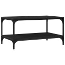 vidaXL Kaffebord Svart eik 80 x 50 x 40 cm Konstruert tre