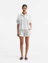 Ahlvar Gallery Meya Oxford Shorts White S