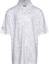 Callaway Floral Print Polo   White   XL